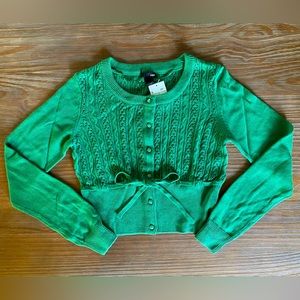 NWT H&M Cropped Cardigan Size S